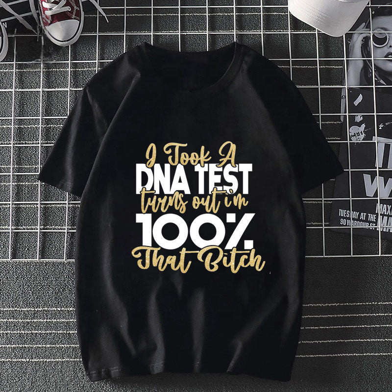 Wholesale Harajuku Melanin Black Girl Oversized Graphic 100% Cotton Custom Printed Woman Tshirts and Tops