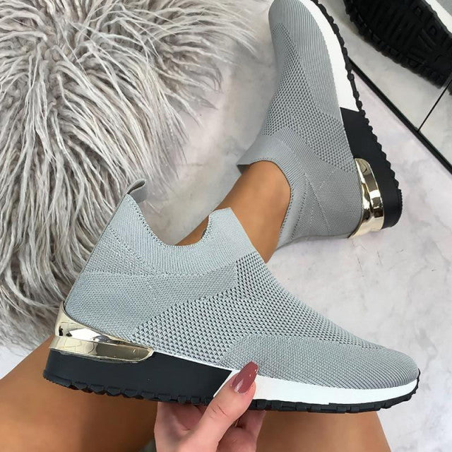 Sneakers Socks Woman 2021 Fashio Mesh Platform Sport Shoes Women Vulcanize Shoes Breathable Flat Casual Shoes Zapatos Mujer