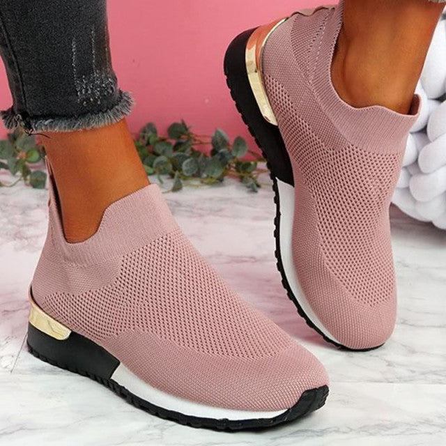 Sneakers Socks Woman 2021 Fashio Mesh Platform Sport Shoes Women Vulcanize Shoes Breathable Flat Casual Shoes Zapatos Mujer