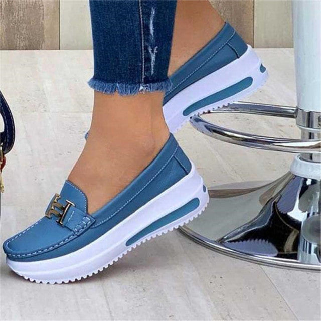 Spring New Platform Comfortable Women's Sneakers Fashion Lace Up Casual Little White Shoes Women Increase Vulcanize Shoes
