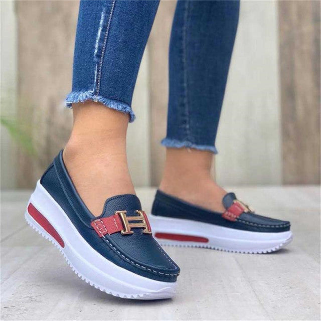 Spring New Platform Comfortable Women's Sneakers Fashion Lace Up Casual Little White Shoes Women Increase Vulcanize Shoes