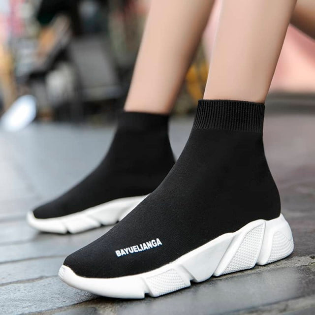 MWY Socks Running Shoes Women's Sneakers Sports Shoes for Women Man Breathable Casual Elasticity Platform Vulcanize Ankle Boots