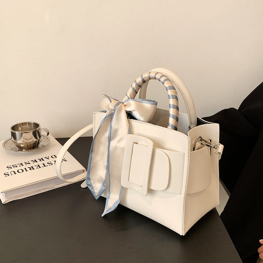 Beibao small bag women 2021 new fashion ribbon small tote bag leisure simple handbag messenger bag