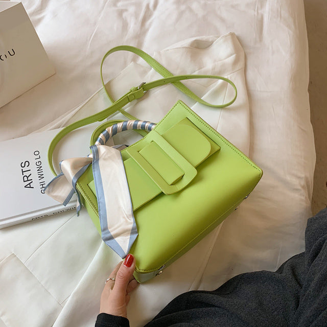Beibao small bag women 2021 new fashion ribbon small tote bag leisure simple handbag messenger bag