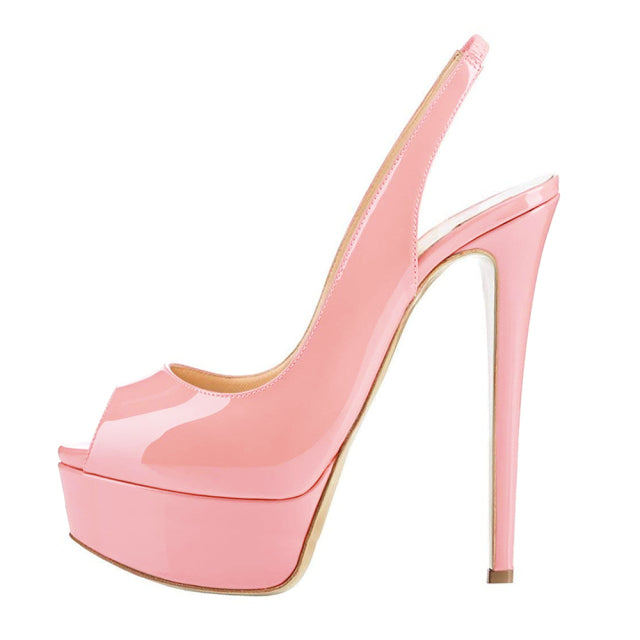 LOSLANDIFEN New 14CM Platform Super High Heels For Woman Sexy Open Toe Sandals Gladiator Party Dress Women Shoes Plus Size 42