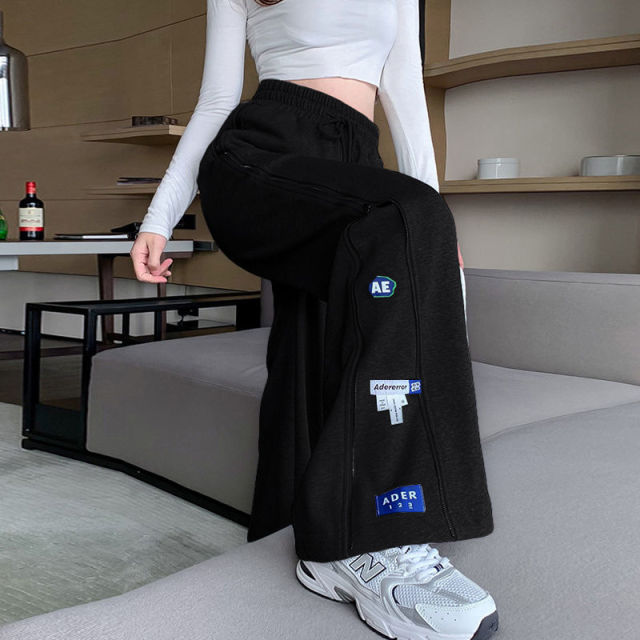 Flared Oversize Mom Baggy Jeans Woman High Waist Pants for Women Korean Fashion Jean Large Women's Denim Shorts Wide Leg Pant
