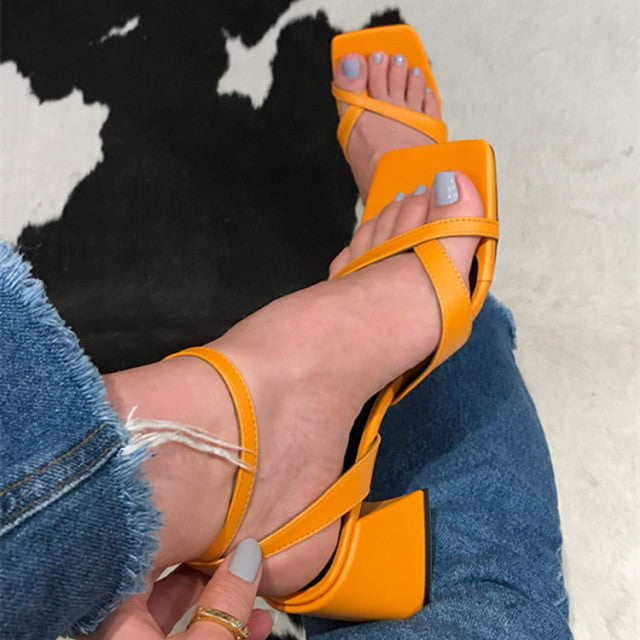 Designer Slippers 2022 Fashion Pleated Female Sandals Sexy Open Toe High Heels Lady Pumps Dress Party Shoes Women Summer Slides
