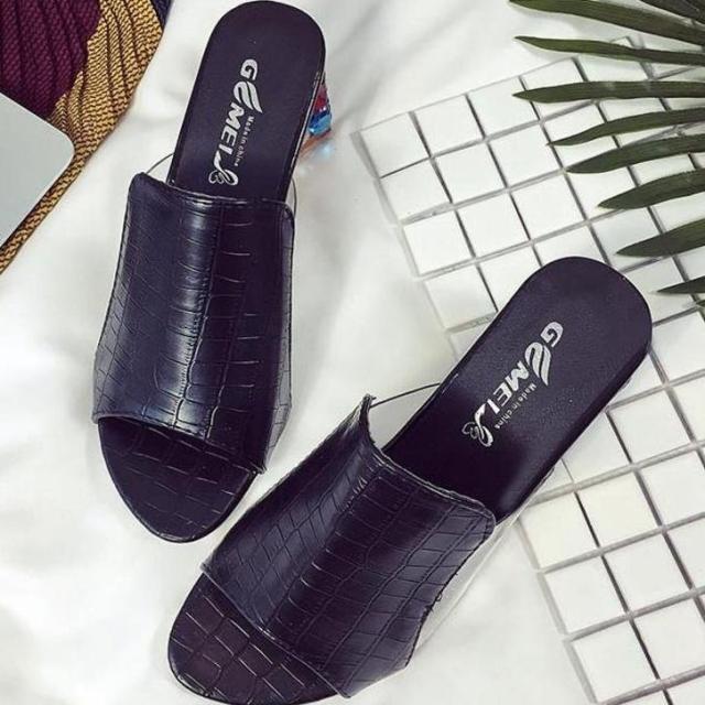 Sandals Women Square Heels Summer Sandals Peep Toe Ladies Multi Colors Wedge Shoes Sandalias de Verano Para Mujer
