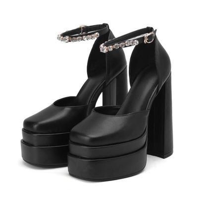 Summer Sexy Women's Party Nightclub Shoes Banquet Platform Sandals Women Shoes Super High Heels Wedding Shoes Plus Size 35-43