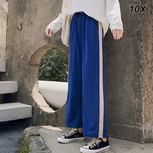 Spring Trouser Suits High Waisted Pants Women Fashion Office Beige Pants Chic lace up Elegant Pink Casual Woman Pants